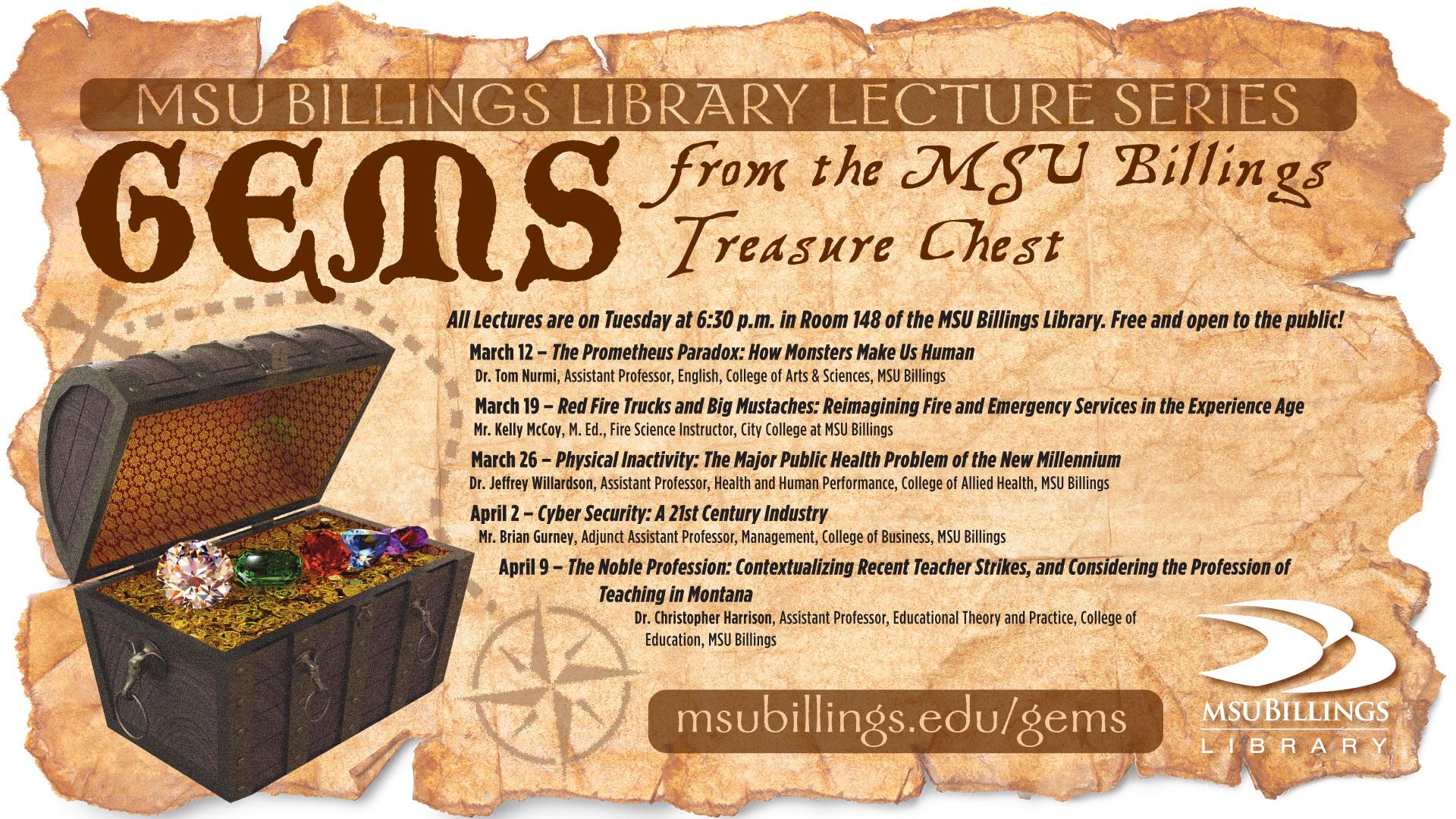 Master Calendar - Event Details - MSU Billings Library Lecture Series